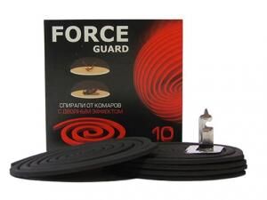 Спирали от комаров FORCE guard бездымные с двойным эфектом (60шт)